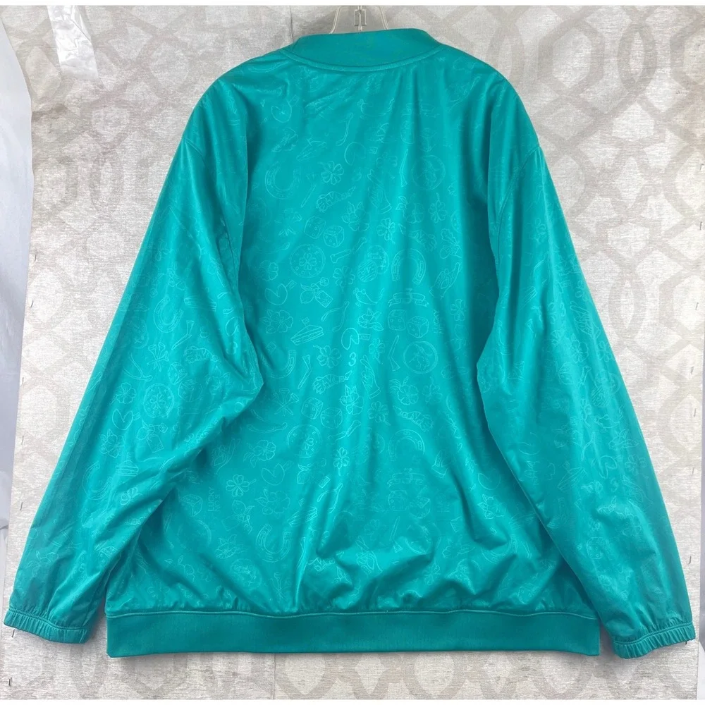 Nike Shield Good Luck‎ Golf Pullover Teal Green Mens XXL CK3771-370